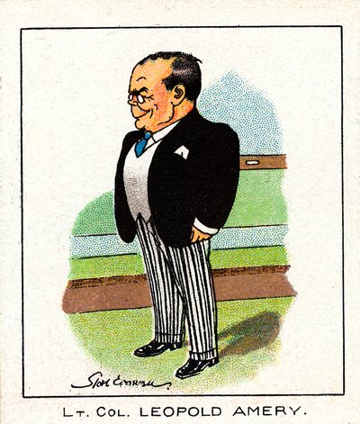 Leopold Charles Maurice Stennett Amery 1873-1955, politico conservatore inglese, 1929 da Unbekannt