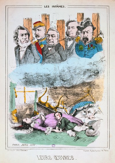 Les Infames, Comune di Parigi, aprile 1871 da Unbekannt