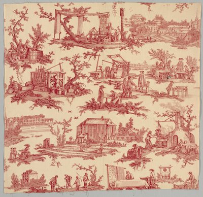 Les Travaux de la Manufacture, c. 1790 da Unbekannt