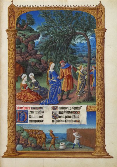 Les Très Riches Heures del duca di Berry, Folio 57r - La fuga in Egitto da Unbekannt