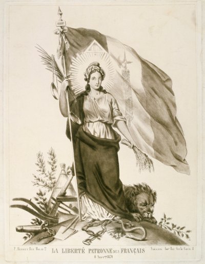 Libertà, patrona dei francesi, 1870 da Unbekannt