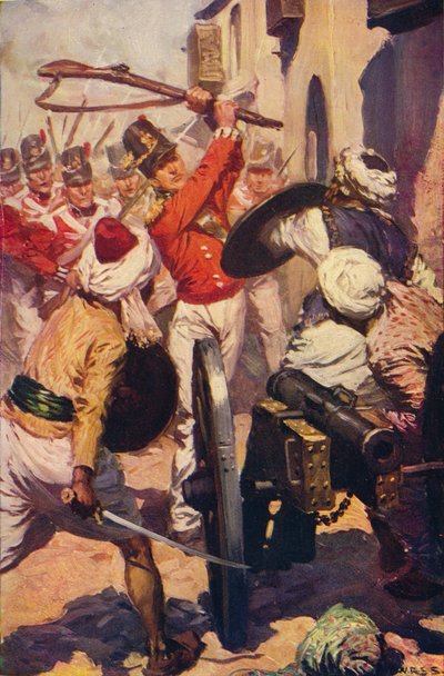 Tenente Pattinson alla presenza di Karyguam, 1818 da Unbekannt