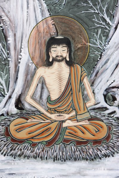 Vita del Buddha, Il giovane asceta praticò un
