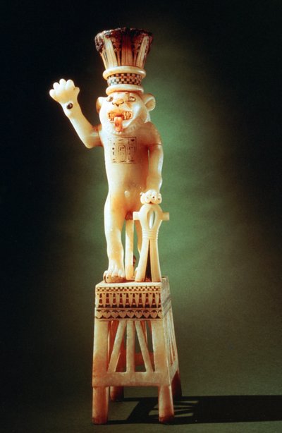 Figurina di leone dalla tomba di Tutankhamon, XIV secolo a.C. da Unbekannt