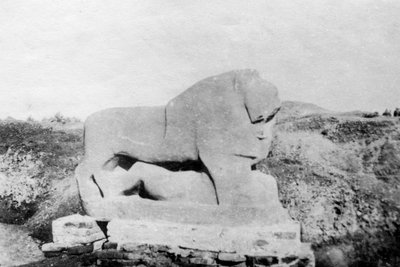 Statua del Leone di Babilonia, Babilonia, Babil, Mesopotamia, 1918 da Unbekannt