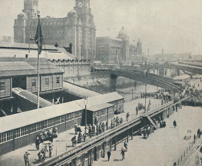 Il molo di Liverpool è uno dei fronti fluviali più interessanti della Gran Bretagna, 1937 da Unbekannt