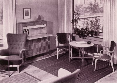 Mobili da soggiorno di Carl-Axel Acking, realizzati da A.B. Svenska Mobelfabrikerna, 1949 da Unbekannt
