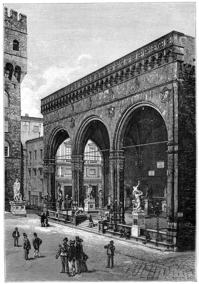 Loggia dei Lanzi, Piazza della Signoria, Firenze, Italia, 1882 da Unbekannt