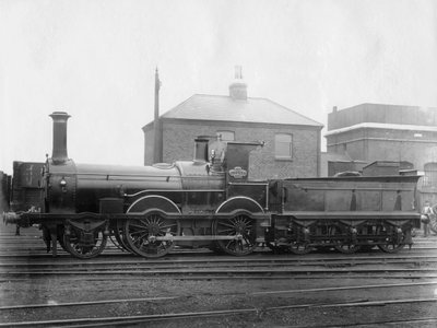 Locomotiva London & South Western Railway LSWR n. 148, Colne con il suo tender da Unbekannt