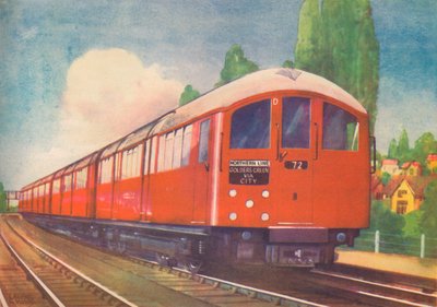 Il nuovo treno sotterraneo aerodinamico di Londra, Northern Line, 1940 da Unbekannt