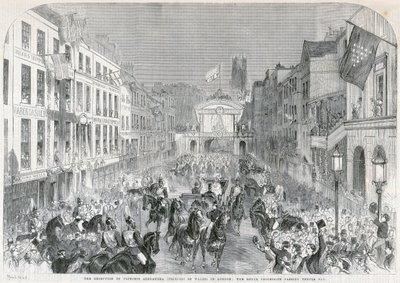 Il benvenuto di Londra alla Principessa Alexandra, 1863 da Unbekannt