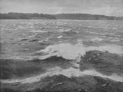 Rapide di Long Sault, fiume San Lorenzo, c1897 da Unbekannt