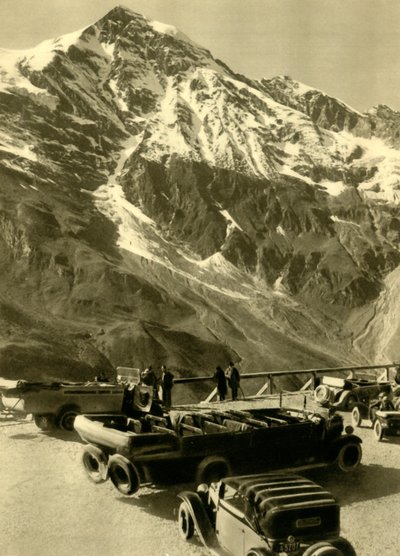 Punto di osservazione a Hochmais sulla strada alpina del Grossglockner, Austria, c1935 da Unbekannt