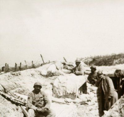 Posto di vedetta, Massiges, Francia settentrionale, ca 1914-1918 da Unbekannt