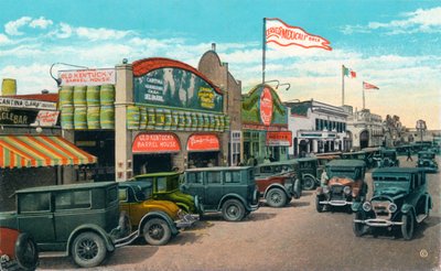 Guardando a nord su Main Street, c1939 da Unbekannt