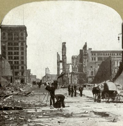 Vista di Grant Ave. da Market St. da Unbekannt