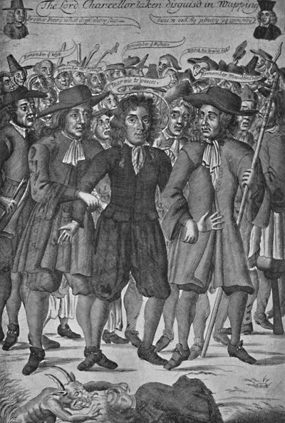 Il Lord Cancelliere Jeffreys catturato a Wapping, 1688, 1903 da Unbekannt