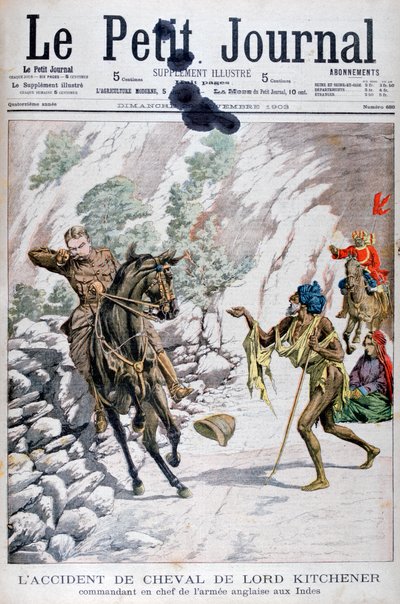 Incidente a cavallo di Lord Kitchener, India da Unbekannt