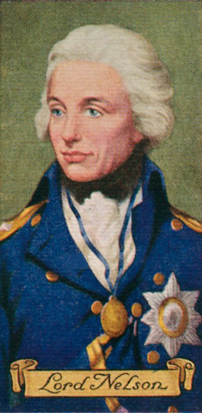 Lord Nelson, da una serie di carte da sigarette, 1935 da Unbekannt