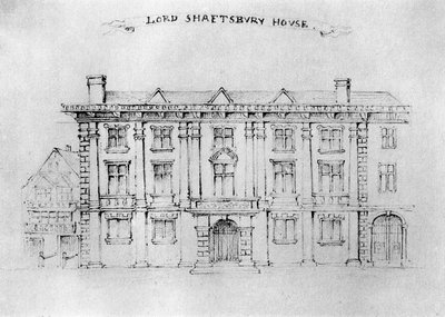 Casa di Lord Shaftbury, Aldersgate Street, 1908 da Unbekannt