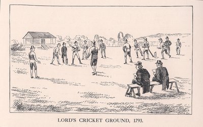 Campo da cricket di Lord, Londra, 1793 da Unbekannt