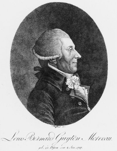 Louis Bernard Guyton Morveau, chimico e avvocato francese, c 1800 da Unbekannt