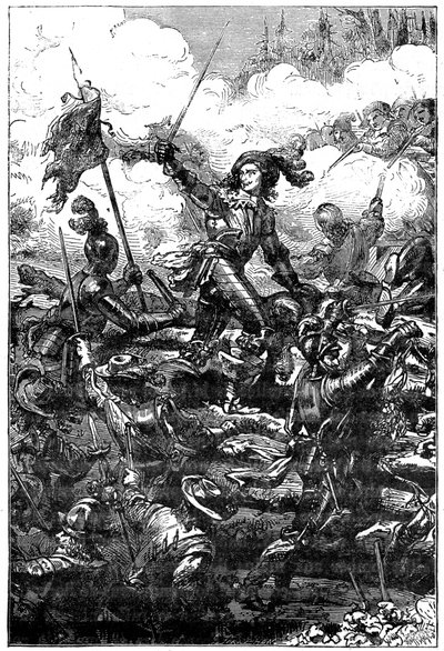 Louis II de Bourbon, Principe di Condé alla Battaglia di Friburgo, 1898 da Unbekannt