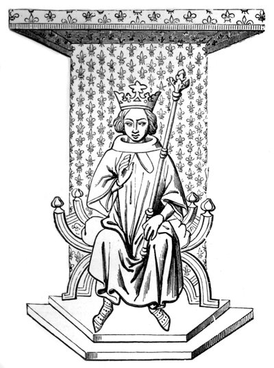 Luigi IX, XIV secolo, 1870 da Unbekannt