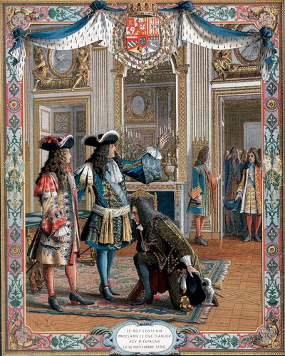 Luigi XIV proclama il duca d