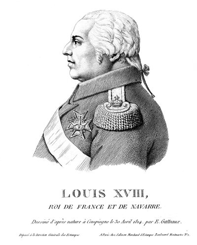 Luigi XVIII, Re di Francia, 1814 da Unbekannt