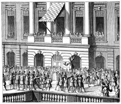 Luigi XV a Strasburgo, 1744, 1885 da Unbekannt