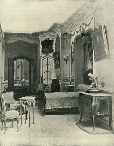 Camera da letto di Luigi XV, realizzata da Maison Soubrier, 1903 da Unbekannt