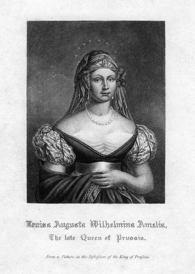 Luisa Augusta Guglielmina Amalia, Regina di Prussia da Unbekannt