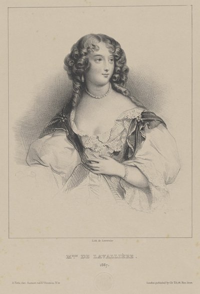 Louise de La Baume Le Blanc, Duchessa di La Vallière 1644-1710, ca 1820 da Unbekannt