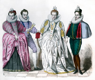 Luisa di Lorena, Duca di Guisa, Margherita di Vaudemont e Anna di Gioiosa, 1581 da Unbekannt