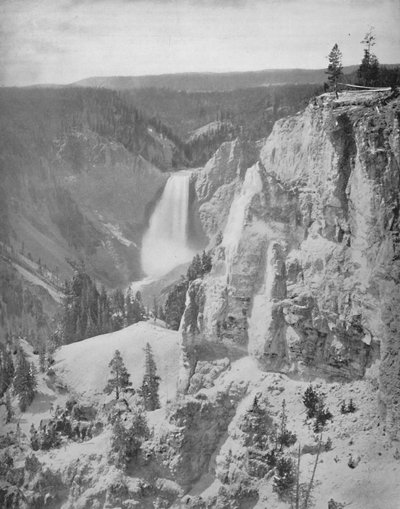 Cascate inferiori dello Yellowstone, Wyoming, c1897 da Unbekannt