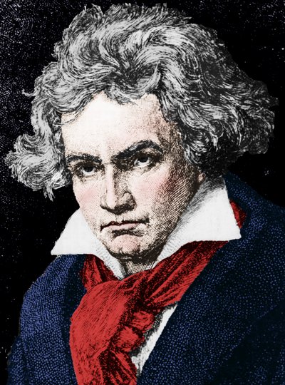 Ludwig van Beethoven 1770-1827, compositore e pianista tedesco, XIX secolo da Unbekannt
