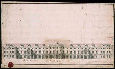 Palazzo di Ludwigsburg. Progetto della facciata dell