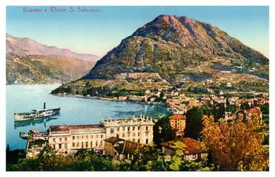Lugano e Monte San Salvatore, Svizzera, XX secolo da Unbekannt