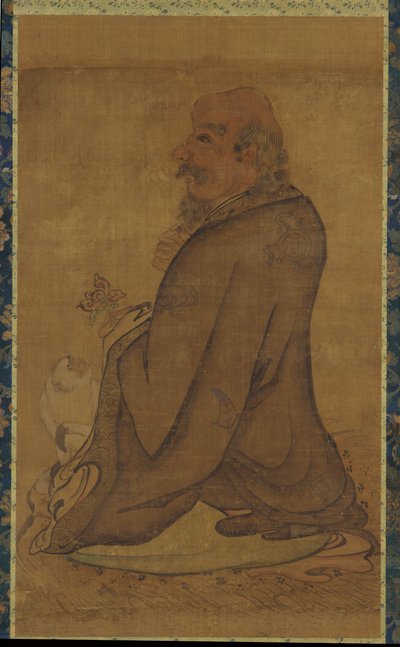Luohan con una scimmia bianca, tarda dinastia Ming o inizio dinastia Qing, XVII secolo da Unbekannt