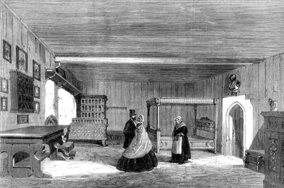 Stanza di Lutero al Castello di Wartburg, Eisenach, Germania, 1862 da Unbekannt