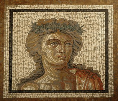 Lione, regione Alvernia, Rodano-Alpi, dipartimento del Rodano. 69000 Mosaique Bacchus-Dionysos. Dettaglio della Primavera da Unbekannt