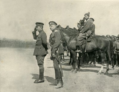 M. Kerensky che saluta le truppe da Unbekannt