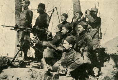 Sezione mitragliatrice degli Zuavi, Prima Guerra Mondiale, 1915, c1920 da Unbekannt