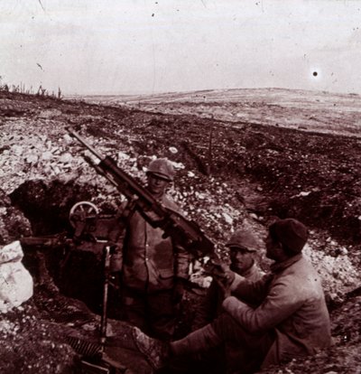 Mitragliatrici, Monte Kemmel, Fiandre, Belgio, c1914-c1918 da Unbekannt