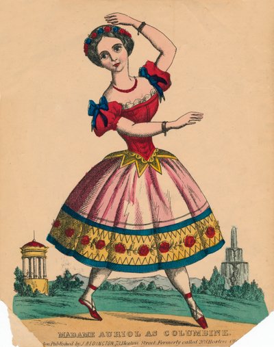 Madame Auriol come Colombina, c1849 da Unbekannt