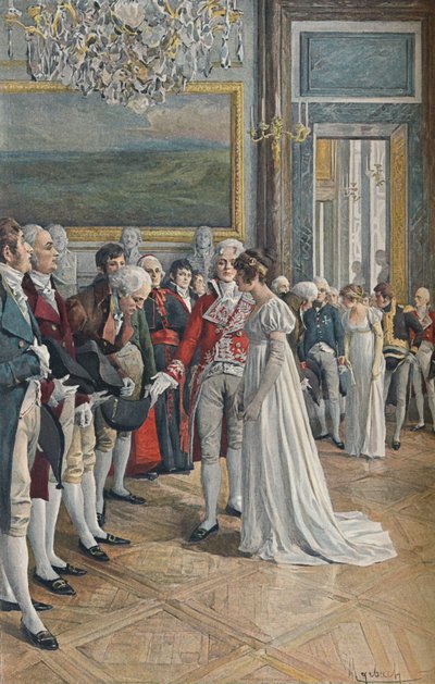Madame Bonaparte riceve gli ambasciatori alle Tuileries da Unbekannt