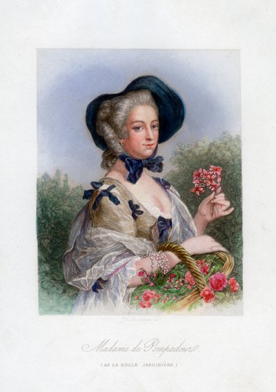 Madame de Pompadour come la Bella Giardiniera da Unbekannt