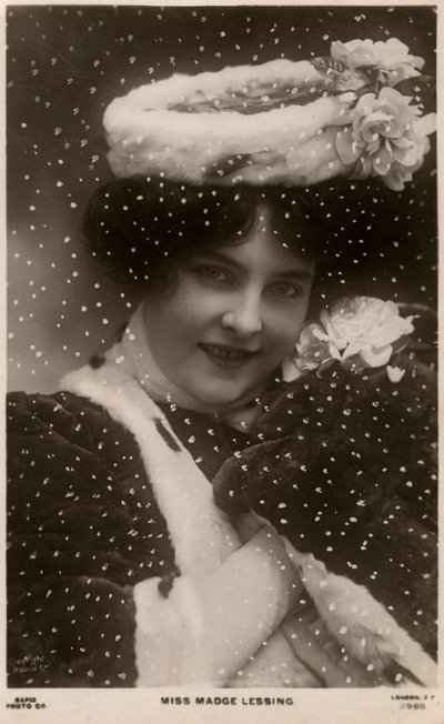 Madge Lessing, attrice tedesca, c1906 da Unbekannt