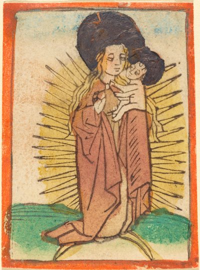 Madonna e Bambino in una Gloria su una Luna Crescente, c. 1470 da Unbekannt